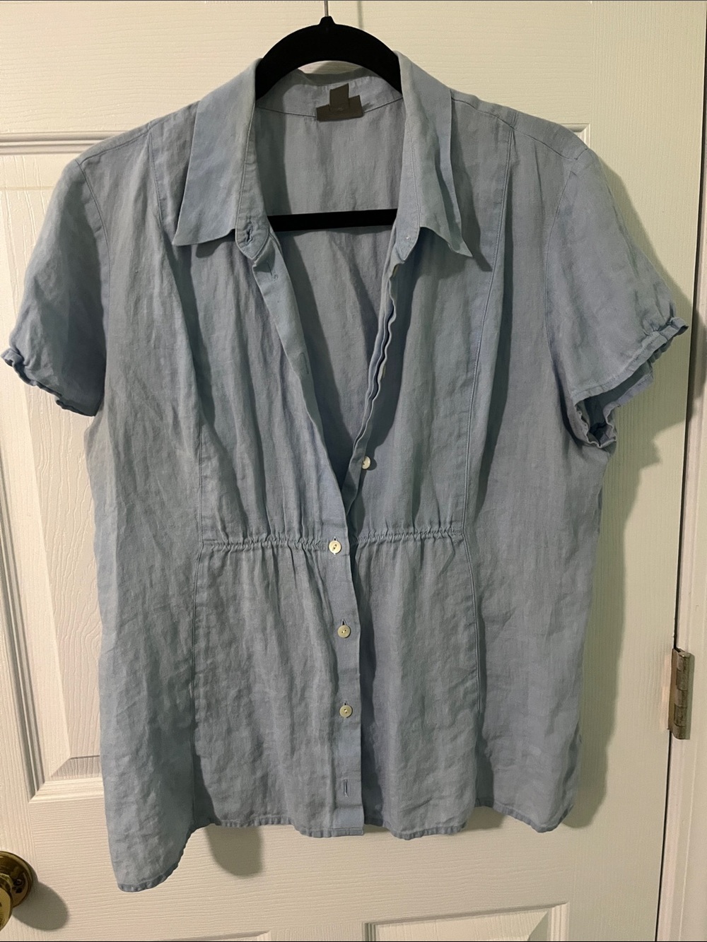 J. Jill Pale Blue Button-Up Shirt